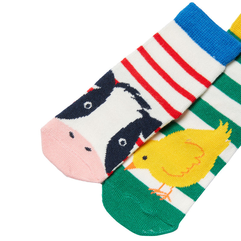 Joules Neat Feet 2 Pack Of Socks - Cow Chick-1